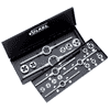 Volkel Metric Metric Round dies left hand (set of 19 pcs.) incl. guides M 3 LH M 12 LH HSS-G Left Hand Metal case VKDRM+ TV10-49598
