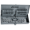 Volkel Metric Metric P.V.15 Hand taps non-serial and round dies (set of 31 pcs.) M 3 M 12 HSS-G non serial Metal case VKTH&DM TV10-49581
