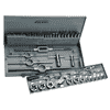 Volkel Metric Metric P.V.2 Hand taps non-serial and round dies (set of 54 pcs.) M 3 M 20 HSS-G non serial Metal case VKTH&DM TV10-49281