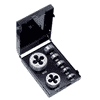 Volkel Metric Metric P.V.97 Round dies (set of 7 pcs.) DIN standard HSS M 3 M 12 HSS-G Metal case VKDRM TV10-49521