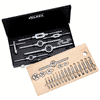 Volkel Metric Metric Hand Tap & Round Die set HSS-G ISO M 2 - M 12 HSS-G Metal case VKTH&DM TV10-48803