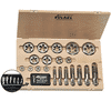 Volkel Metric Metric HexTap Double ended tap + hexagon die nuts (set of 22 pcs.) M 3 M 20 HSS-G Wooden box VKTX&DM TV10-48641